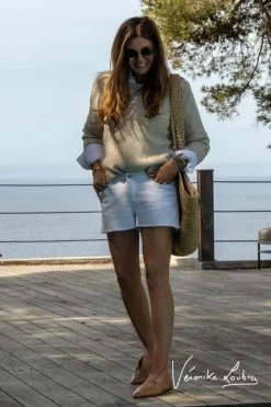 LE TEMPS DES CERISES Short Court Véronika En Jeans Blanc By Véronika Loubry -Mode Mix Soldes 231 jfvero000wblave 1001 imaged5