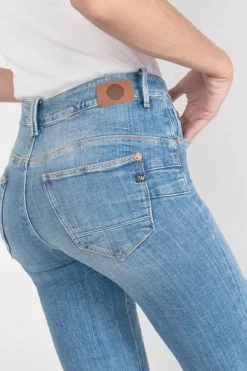 LE TEMPS DES CERISES Zep Pulp Regular Taille Haute 7/8ème Jeans Destroy Bleu N°4 -Mode Mix Soldes 231 jfzep000w9090 3001 imaged2