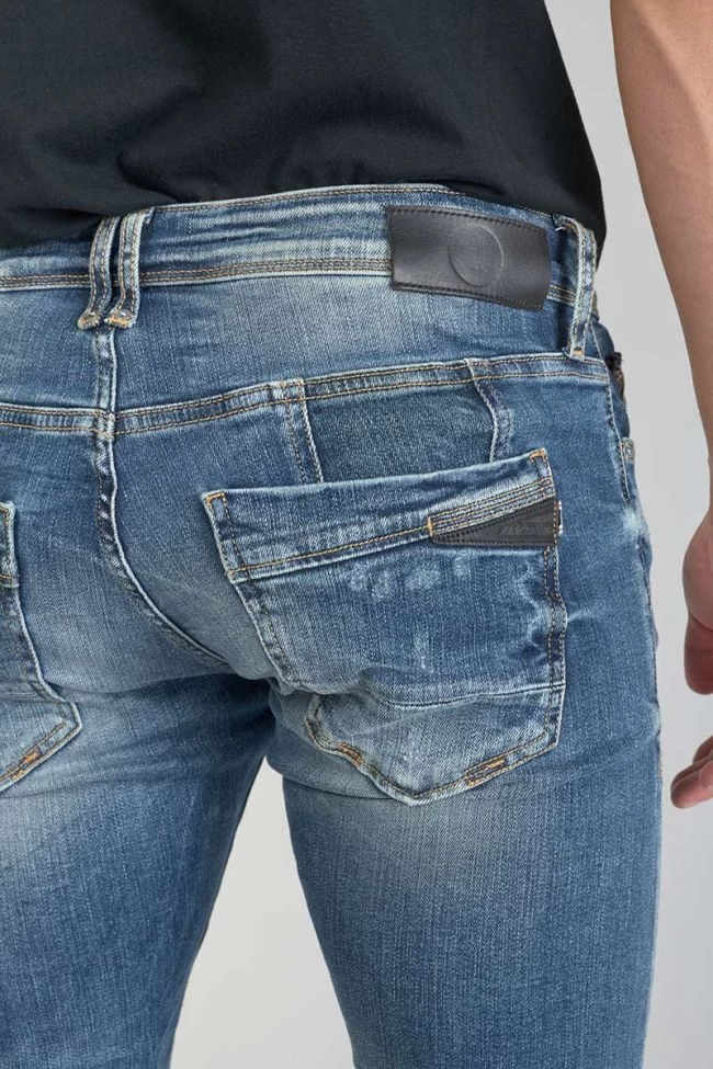 LE TEMPS DES CERISES Barnabe 700/11 Adjusted Jeans Destroy Bleu N°3 6 LE TEMPS DES CERISES Barnabe 700/11 Adjusted Jeans Destroy Bleu N°3 – Image 4