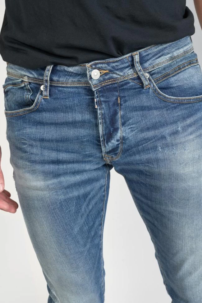 LE TEMPS DES CERISES Barnabe 700/11 Adjusted Jeans Destroy Bleu N°3 5 LE TEMPS DES CERISES Barnabe 700/11 Adjusted Jeans Destroy Bleu N°3 – Image 3
