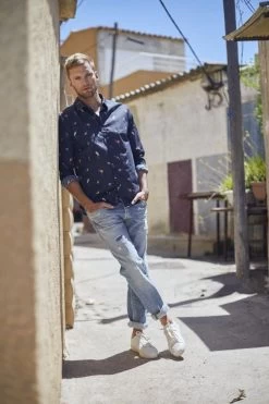 LE TEMPS DES CERISES Basic 700/17 Relax Jeans Destroy Bleu N°5