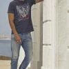 LE TEMPS DES CERISES Alost 900/03 Tapered Arqué Jeans Destroy Bleu N°4 -Mode Mix Soldes 231 jh903galw4078 3001 image3