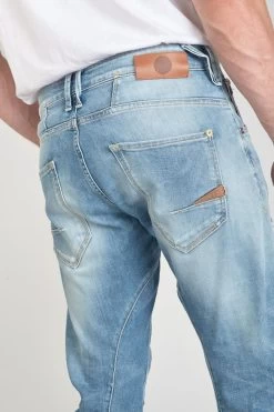 LE TEMPS DES CERISES Alost 900/03 Tapered Arqué Jeans Destroy Bleu N°4 -Mode Mix Soldes 231 jh903galw4078 3001 imaged1