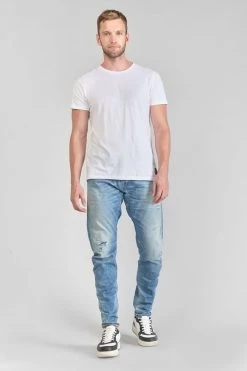 LE TEMPS DES CERISES Alost 900/03 Tapered Arqué Jeans Destroy Bleu N°4 -Mode Mix Soldes 231 jh903galw4078 3001 imaged6