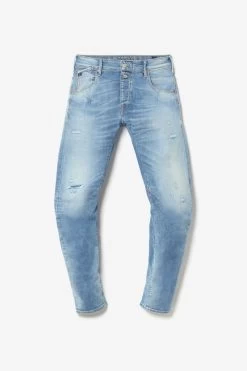 LE TEMPS DES CERISES Alost 900/03 Tapered Arqué Jeans Destroy Bleu N°4 -Mode Mix Soldes 231 jh903galw4078 3001 imaged8