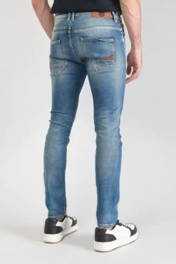 LE TEMPS DES CERISES Perier 900/16 Tapered 7/8ème Jeans Destroy Vintage Bleu N°4 -Mode Mix Soldes 231 jh916perw4077 3001 imaged5
