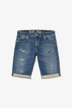 LE TEMPS DES CERISES Bermuda Jogg Oc Bleu Délavé Destroy -Mode Mix Soldes 231 jhjoggocw5155 3001 imaged8