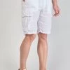 LE TEMPS DES CERISES Bermuda En Lin Rocca Blanc -Mode Mix Soldes 231 phrocca00wpig 1001 image3