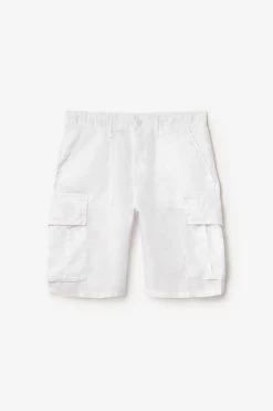 LE TEMPS DES CERISES Bermuda En Lin Rocca Blanc -Mode Mix Soldes 231 phrocca00wpig 1001 imaged8