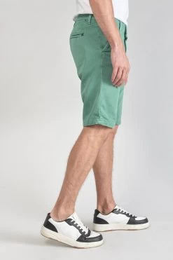 LE TEMPS DES CERISES Bermuda Chino Jogg Swoop Vert D'eau -Mode Mix Soldes 231 phswoop00wpig 9966 imaged5