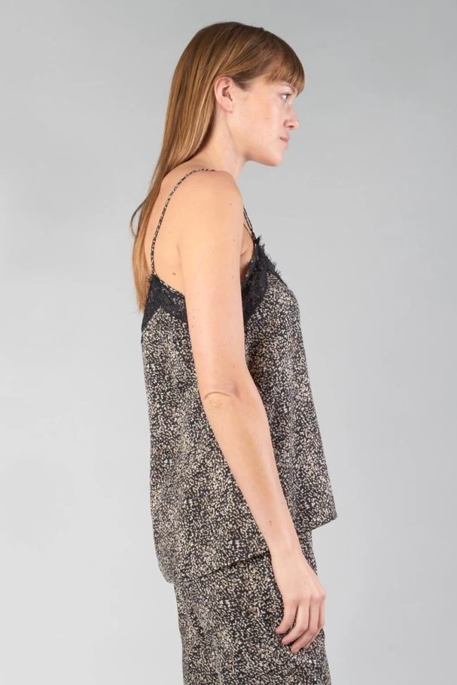 LE TEMPS DES CERISES Caraco Aneto Noir à Motif 5 LE TEMPS DES CERISES Caraco Aneto Noir à Motif – Image 3