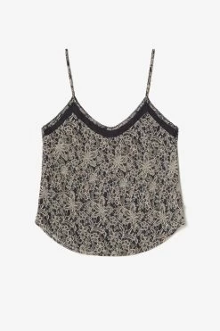 LE TEMPS DES CERISES Caraco Elinor Noir à Motif Fleuri -Mode Mix Soldes 232 felinor00000000 0001 imaged8