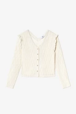 LE TEMPS DES CERISES Top à Manches Longues Esmee Crème -Mode Mix Soldes 232 fesmee0000000ml 1132 imaged8