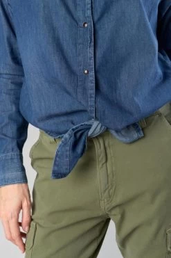 LE TEMPS DES CERISES Chemise Courte Felixa En Jeans Bleu -Mode Mix Soldes 232 ffelixa0w2165 3001 imaged2