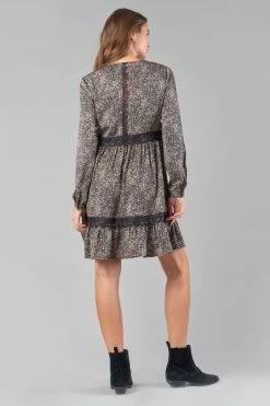 LE TEMPS DES CERISES Robe Huerta Noire à Motif -Mode Mix Soldes 232 fhuerta000000ml 0001 imaged1