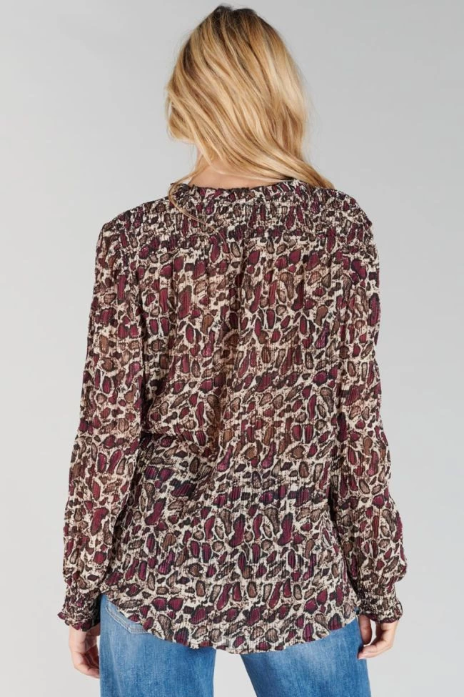 LE TEMPS DES CERISES Blouse Janek à Motif Serpent 6 LE TEMPS DES CERISES Blouse Janek à Motif Serpent – Image 4