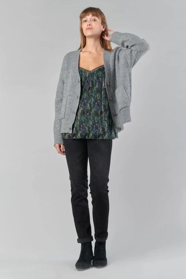 LE TEMPS DES CERISES Caraco Kyla Vert Sapin Irisée 9 LE TEMPS DES CERISES Caraco Kyla Vert Sapin Irisée – Image 7