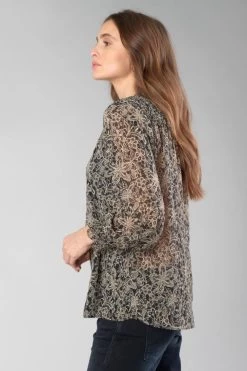 LE TEMPS DES CERISES Blouse Melody Noire à Motif Fleuri 12 LE TEMPS DES CERISES Blouse Melody Noire à Motif Fleuri -Mode Mix Soldes 232 fmelody000000ml 0001 imaged2
