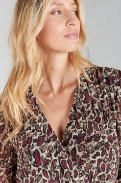 LE TEMPS DES CERISES Robe Mihabel à Motif Serpent -Mode Mix Soldes 232 fmihabel00000ml 4033 imaged1