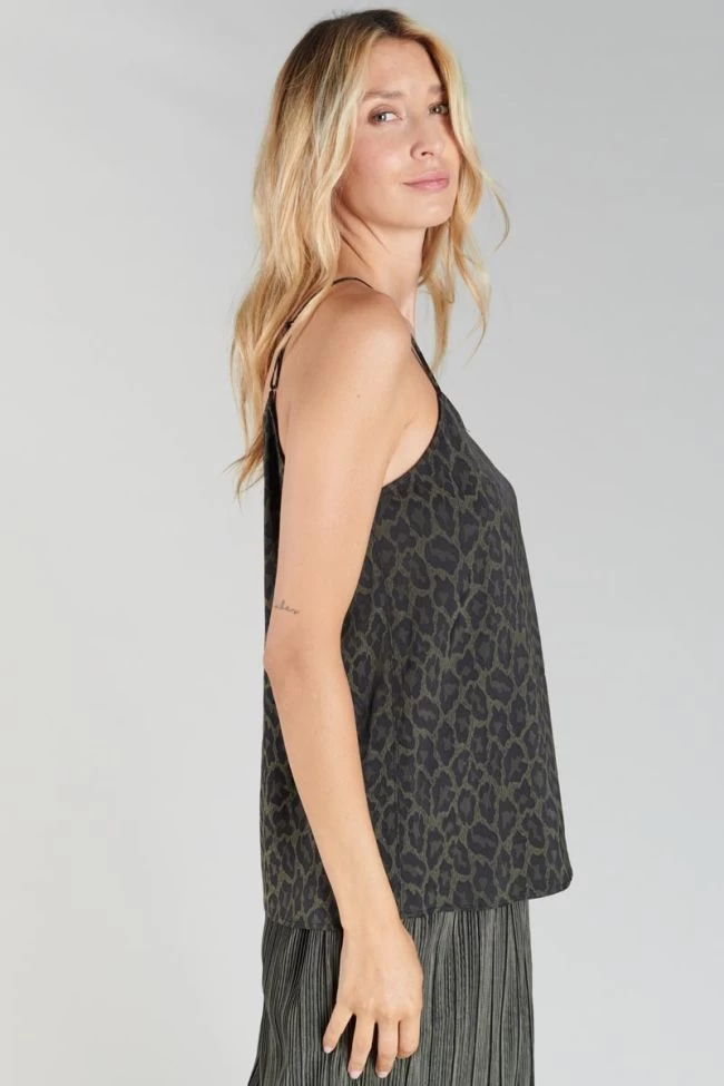 LE TEMPS DES CERISES Caraco Noa En Jacquard Léopard 6 LE TEMPS DES CERISES Caraco Noa En Jacquard Léopard – Image 4