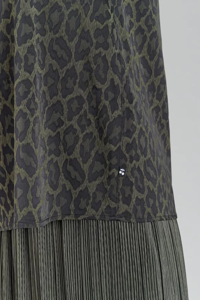 LE TEMPS DES CERISES Caraco Noa En Jacquard Léopard 7 LE TEMPS DES CERISES Caraco Noa En Jacquard Léopard – Image 5