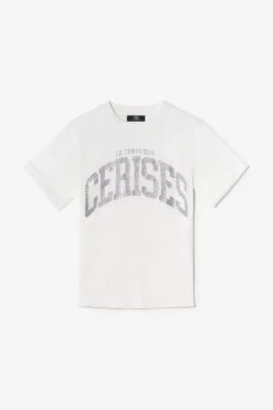 LE TEMPS DES CERISES T-shirt Claudegi Blanc Imprimé
