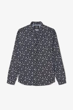 LE TEMPS DES CERISES Chemise Cesal Noire à Motif Fleuri -Mode Mix Soldes 232 hcesal0000000ml 0001 imaged8