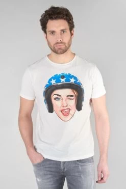 LE TEMPS DES CERISES T-shirt Cram Blanc Imprimé -Mode Mix Soldes 232 hcram00000000mc 1001 imaged2