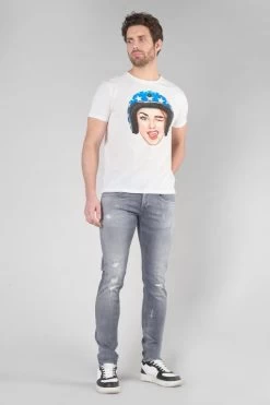 LE TEMPS DES CERISES T-shirt Cram Blanc Imprimé -Mode Mix Soldes 232 hcram00000000mc 1001 imaged5