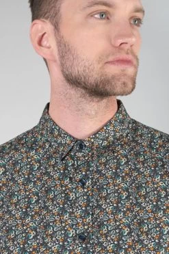 LE TEMPS DES CERISES Chemise Drome Noire à Motif Fleuri -Mode Mix Soldes 232 hdrome0000000ml 9071 imaged1
