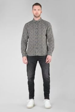 LE TEMPS DES CERISES Chemise Drome Noire à Motif Fleuri -Mode Mix Soldes 232 hdrome0000000ml 9071 imaged5