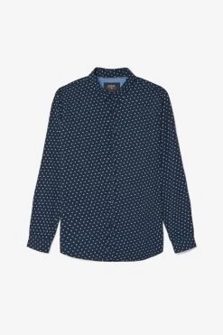 LE TEMPS DES CERISES Chemise Gisor Bleu Marine à Motif -Mode Mix Soldes 232 hgisor0000000ml 3223 imaged8
