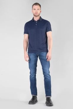 LE TEMPS DES CERISES Polo Lival Jacquard à Motif -Mode Mix Soldes 232 hlival0000000mc 3305 imaged4