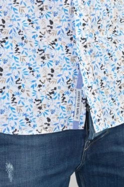 LE TEMPS DES CERISES Chemise Mariot Blanche à Motif Feuilles -Mode Mix Soldes 232 hmariot000000ml 1041 imaged1