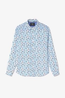 LE TEMPS DES CERISES Chemise Mariot Blanche à Motif Feuilles -Mode Mix Soldes 232 hmariot000000ml 1041 imaged8