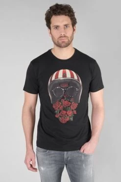 LE TEMPS DES CERISES T-shirt Mura Noir Imprimé