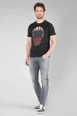 LE TEMPS DES CERISES T-shirt Mura Noir Imprimé -Mode Mix Soldes 232 hmura00000000mc 0001 imaged4