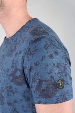 LE TEMPS DES CERISES T-shirt Pagan Bleu à Motif -Mode Mix Soldes 232 hpagan0000000mc 3666 imaged1