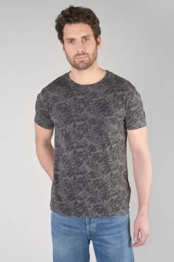 LE TEMPS DES CERISES T-shirt Presal Gris Et Noir à Motif