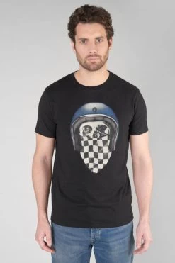 LE TEMPS DES CERISES T-shirt Rodi Noir Imprimé