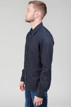 LE TEMPS DES CERISES Chemise Valmy En Jeans Bleu Noir -Mode Mix Soldes 232 hvalmy00w6094 3286 imaged1