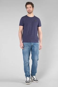 LE TEMPS DES CERISES T-shirt Velas Bleu Marine à Rayures -Mode Mix Soldes 232 hvelas0000000mc 3305 imaged4