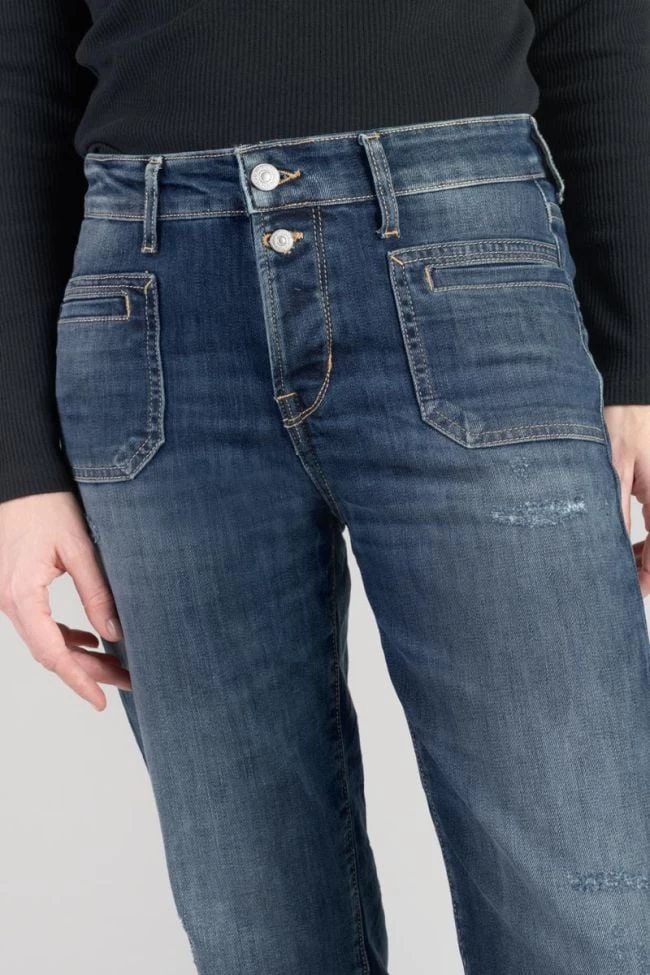 LE TEMPS DES CERISES Fafa 400/18 Mom Taille Haute 7/8ème Jeans Destroy Bleu N°3 4 LE TEMPS DES CERISES Fafa 400/18 Mom Taille Haute 7/8ème Jeans Destroy Bleu N°3 – Image 2