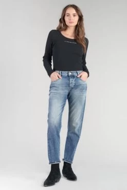 LE TEMPS DES CERISES Basic 400/20 Mom Taille Haute 7/8ème Jeans Bleu N°4 -Mode Mix Soldes 232 jf420basw1476 3001 imaged6