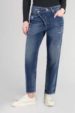 LE TEMPS DES CERISES Cosy Boyfit 7/8ème Jeans Destroy Bleu N°2