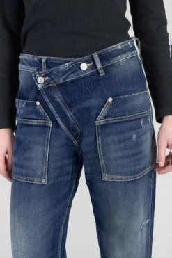 LE TEMPS DES CERISES Cosy Pocket Boyfit 7/8ème Jeans Destroy Bleu N°2 -Mode Mix Soldes 232 jfcosypow1472 3001 imaged7