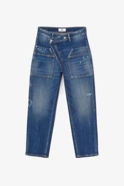 LE TEMPS DES CERISES Cosy Pocket Boyfit 7/8ème Jeans Destroy Bleu N°2 -Mode Mix Soldes 232 jfcosypow1472 3001 imaged8