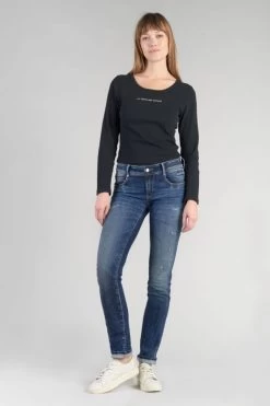 LE TEMPS DES CERISES Duroc Pulp Regular Jeans Destroy Bleu N°2