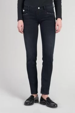 LE TEMPS DES CERISES Gance Pulp Slim Jeans Bleu-noir N°4