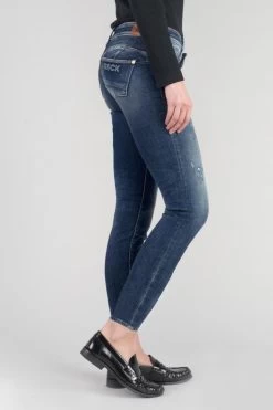 LE TEMPS DES CERISES Lilas Pulp Slim 7/8ème Jeans Destroy Bleu N°2 -Mode Mix Soldes 232 jflilas0w1463 3001 imaged2